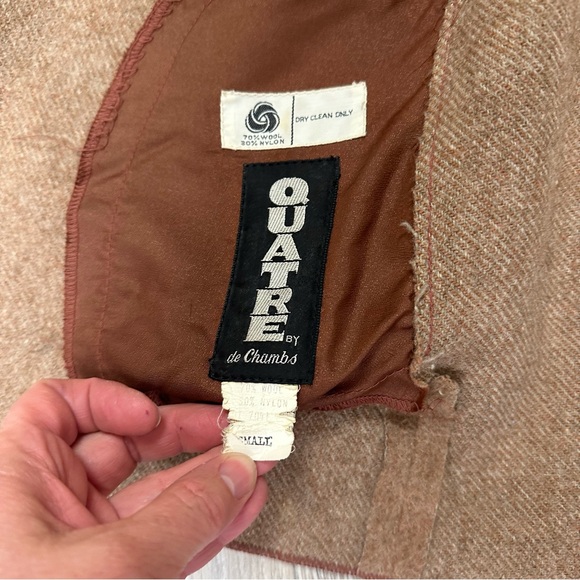 Vintage wool hooded jacket Quatre by de Chambs - Picture 3 of 8